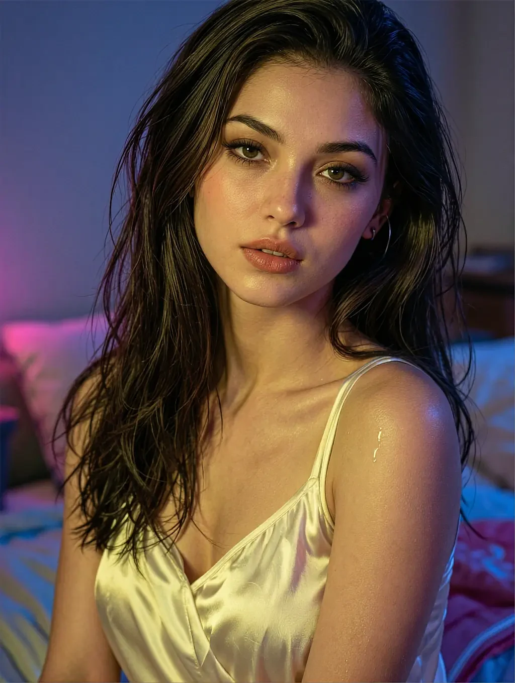 Second fictional AI partner on the free AI sex page, in a bright indoor portrait